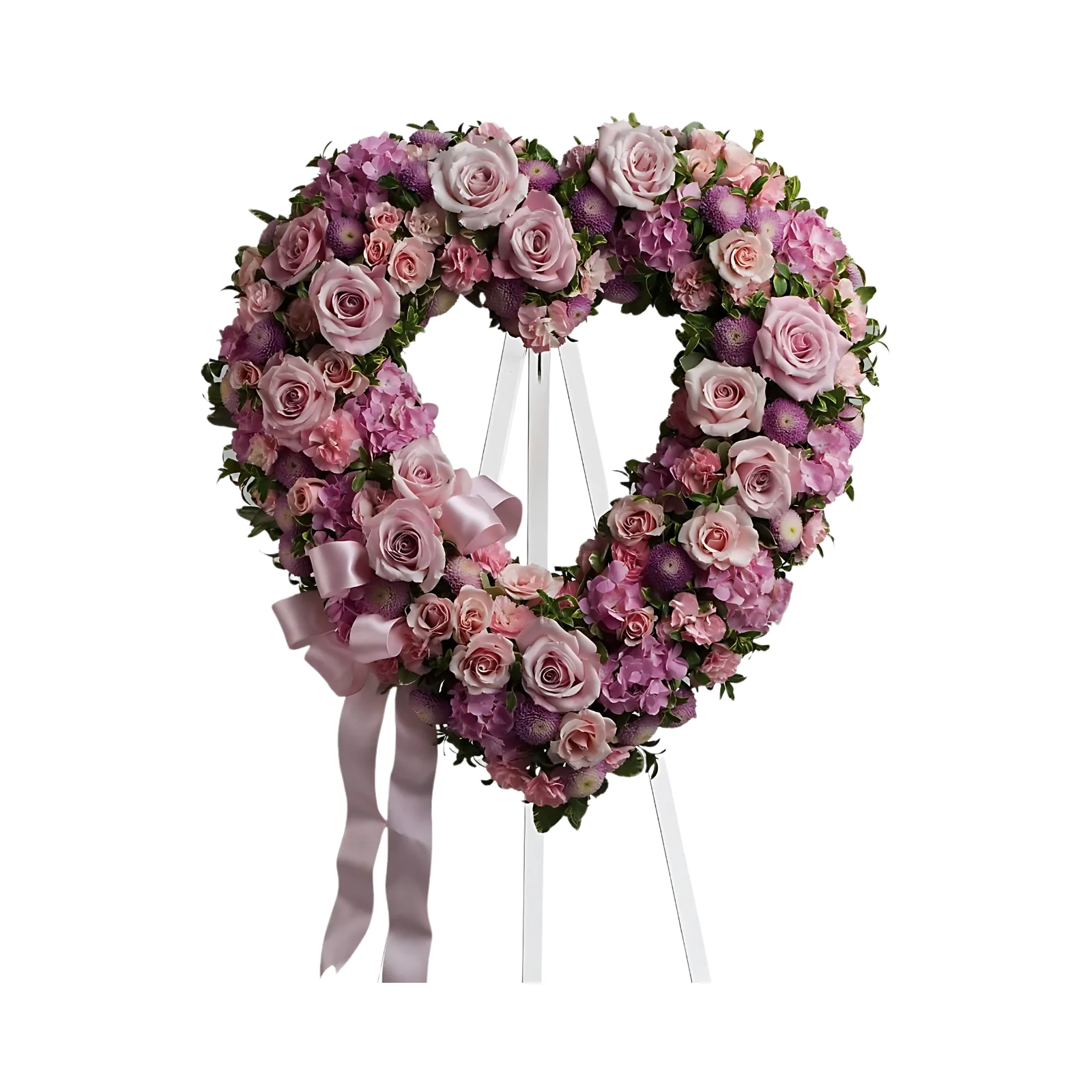 CORONA DE FLORES CORAZÓN